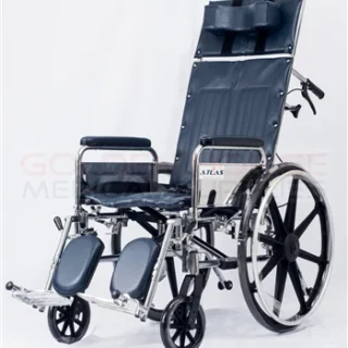 RW2411P 24"" Deluxe Obese Reclining Wheelchair